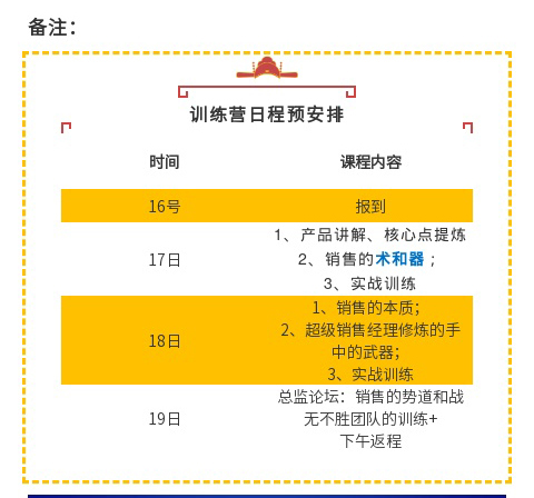 江苏德高2022第一期超级销售经理训练营日程安排