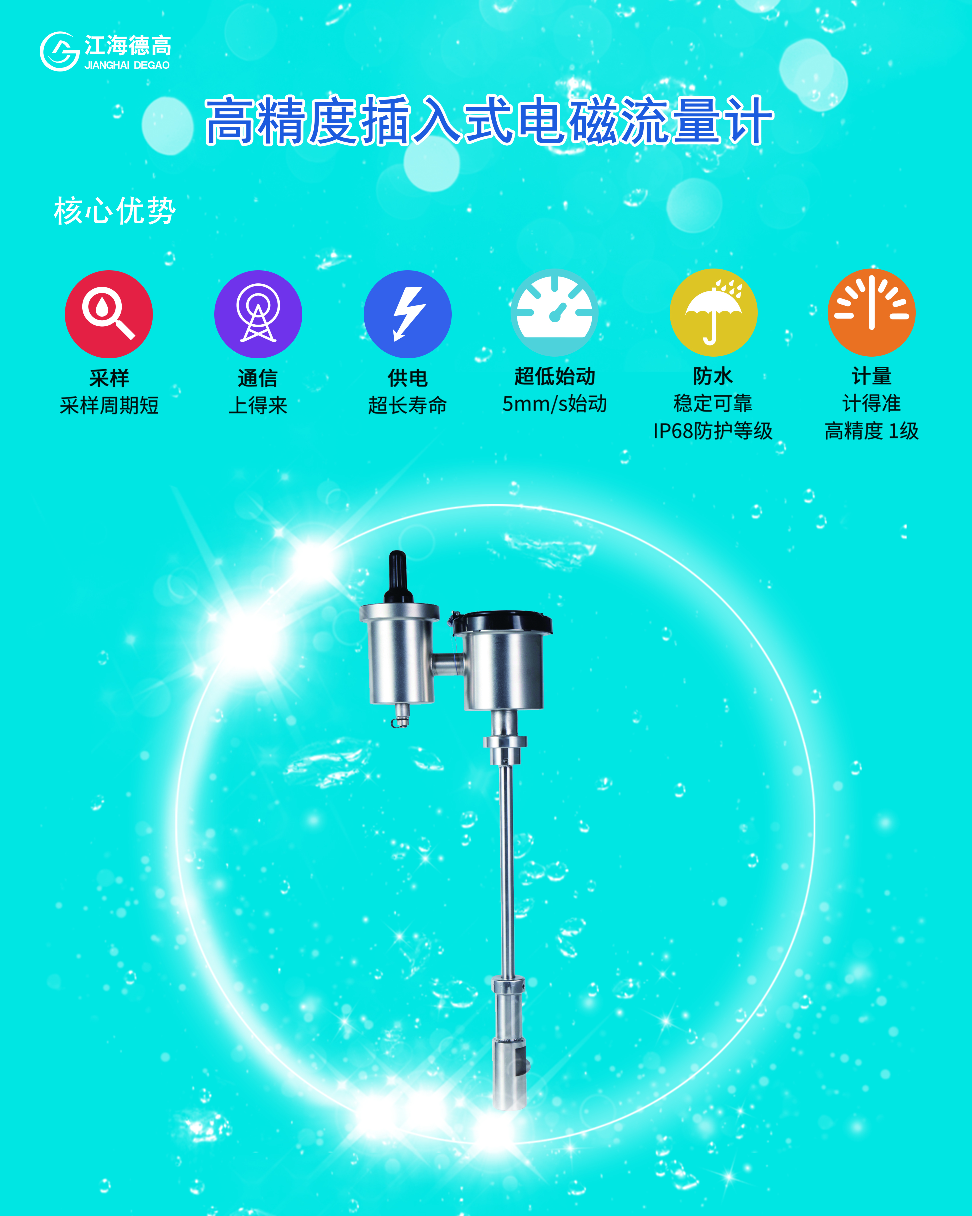 插入式电磁流量计